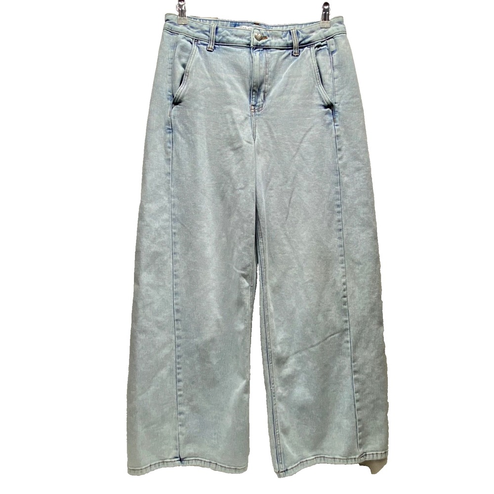 Celebrity Pink Jeans Womens 11/30 Light Blue High Rise Wide Leg Stretch Denim EC